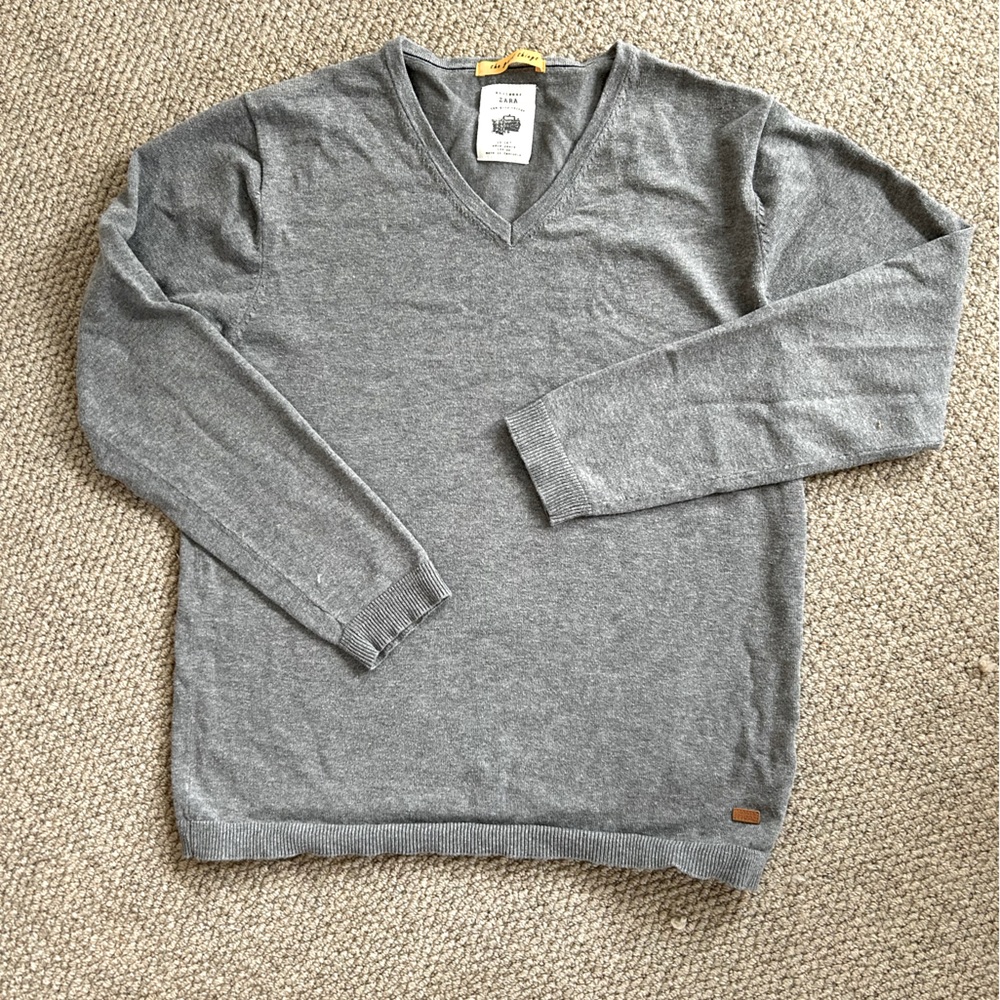 Boys 13-14 grey Zara sweater